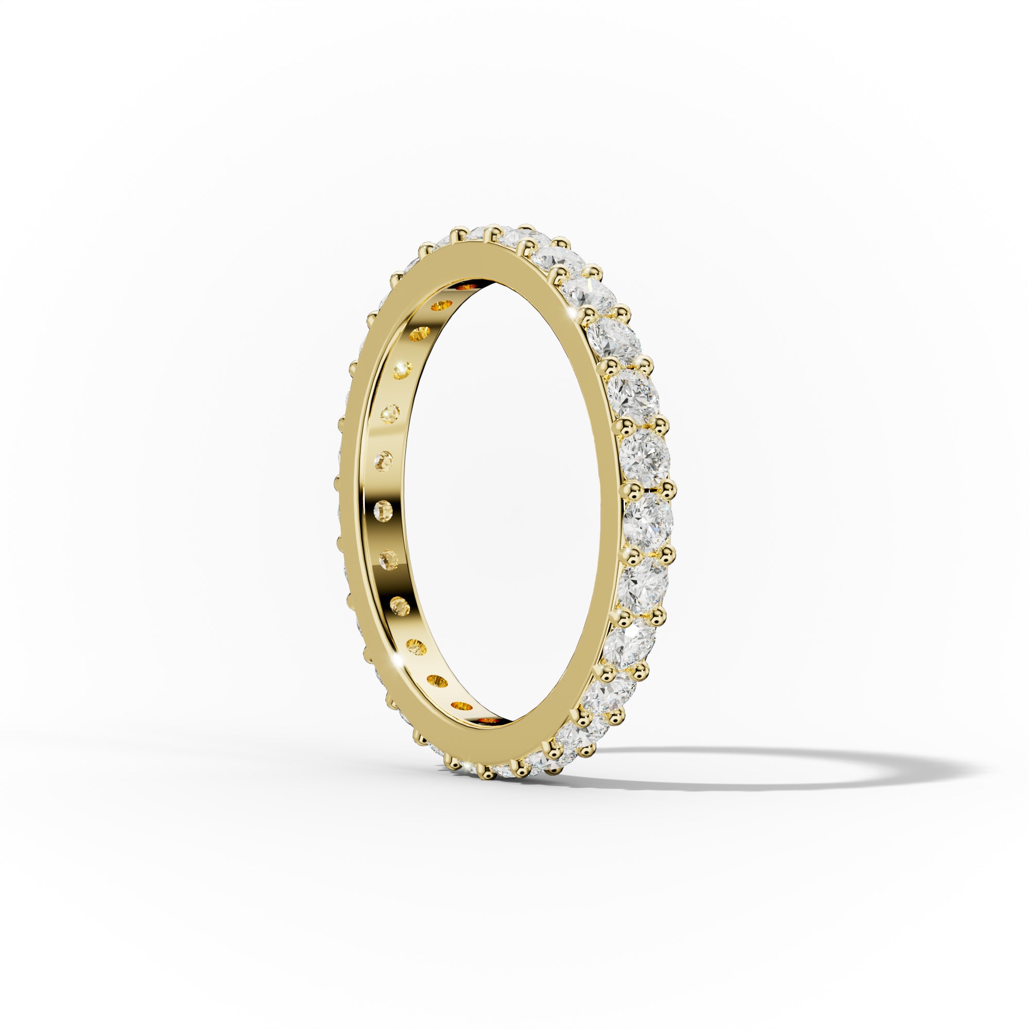 1 ct. Classic Round Diamond Eternity Band Shared Prong
